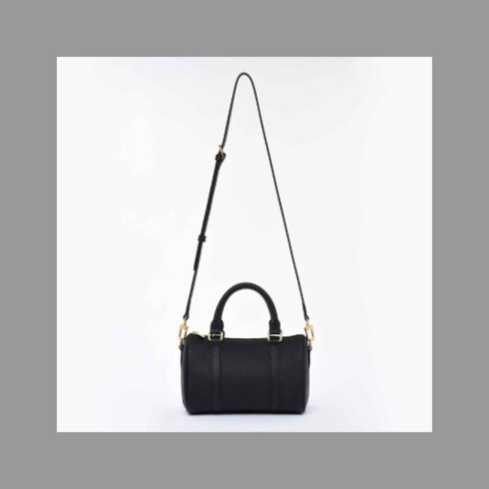 DUYP Melodie Cecile Black Grained leather - Mini Boston bag - Picture 7 of 13